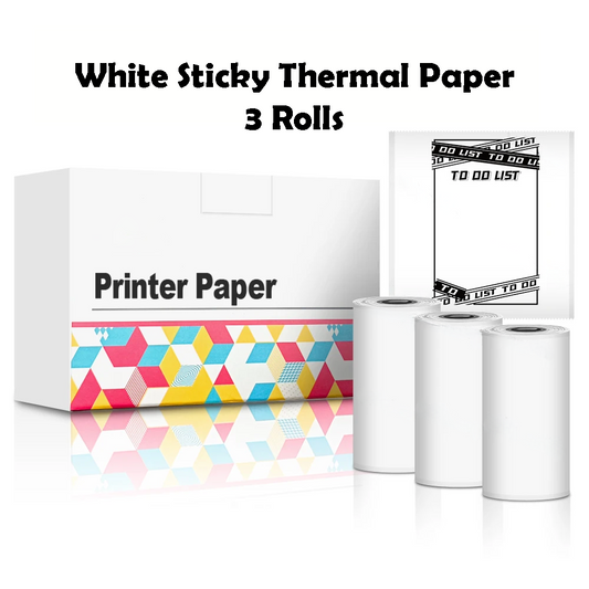 Printy Pockets - White Sticky Rolls