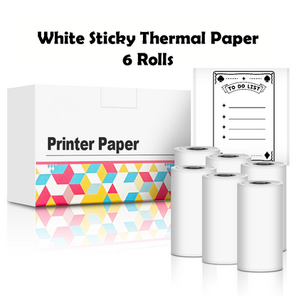 Printy Pockets - White Sticky Rolls